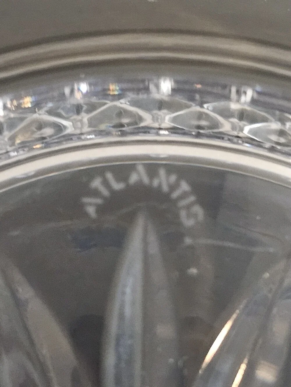 Vintage Atlantis Crystal Hand Cut 8